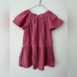 🌸💗 GAP Kids Pink Swiss Dot Dress – Size XS 💗🌸